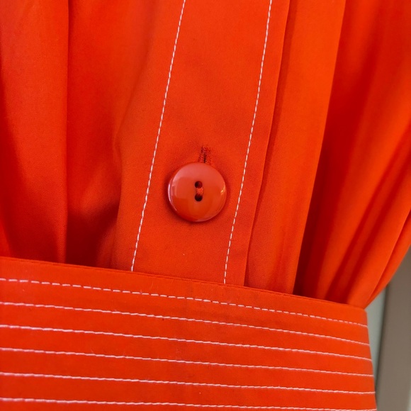 Worth NY Orange Shirtdress -Sz 2 - Picture 10 of 10